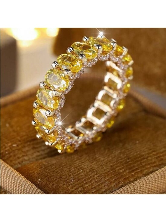 Anthropologie Jewelry - Yellow diamond Ring Q566
